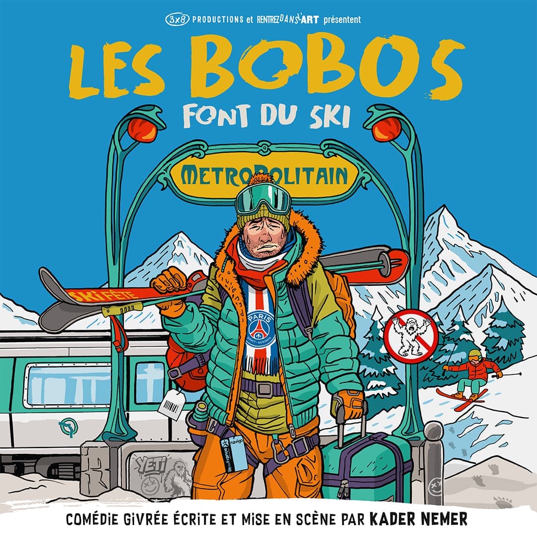Affiche Les Bobos font du ski